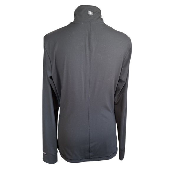 VSX Victoria's Secret Sport Black Full Zip Ruched Jacket With Thumbholes, Large - Picture 3 of 4